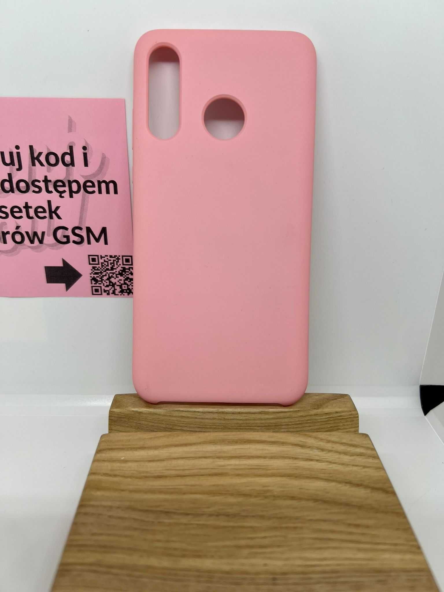 Etui SILICONE do Huawei P30 Lite - Różowe