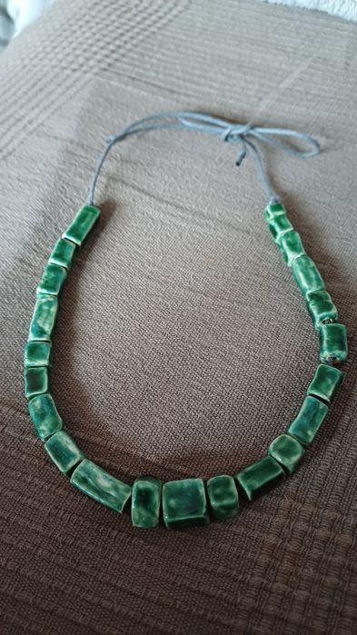 Korale,naszyjnik z ceramiki.Handmade