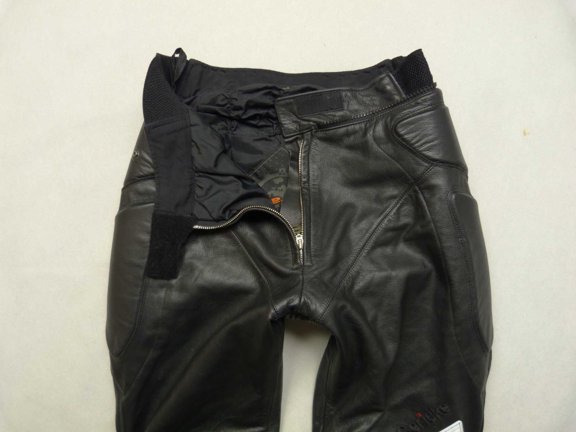 HEIN GERICKE czarne damskie skórzane spodnie motocyklowe rozm. 40 / L