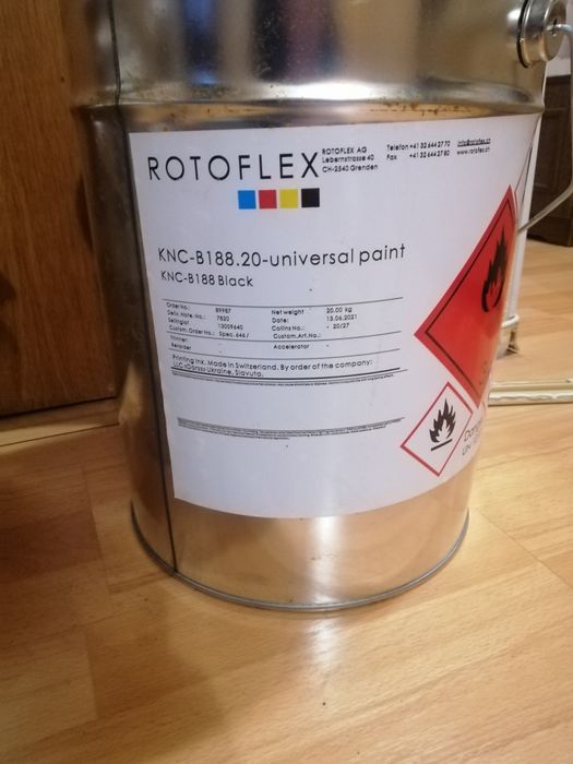 Фарба Rotoflex B188 Black 20kg