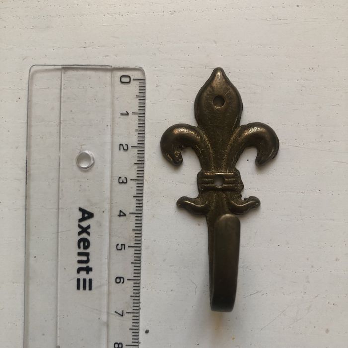 Гачок вішалка латунь вінтаж