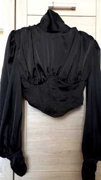 Блуза корсетная ,черного цвета