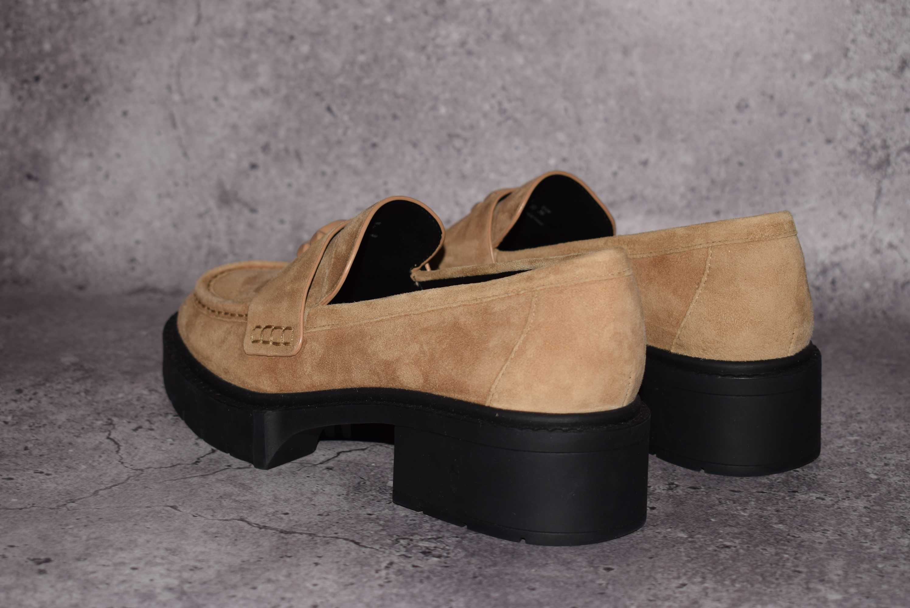 Coach Leah Loafer (оригінал, Жіночі Преміальні Туфлі Лофери Коач Замш