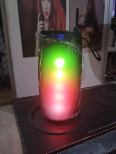 Блютуз колонка с RGB нічник usb іграшка музыка музика  дитячі товари
