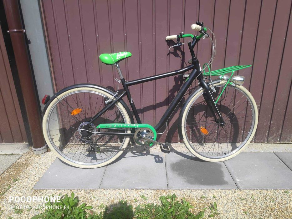 Rower miejski oldschool bagażnik z przodu