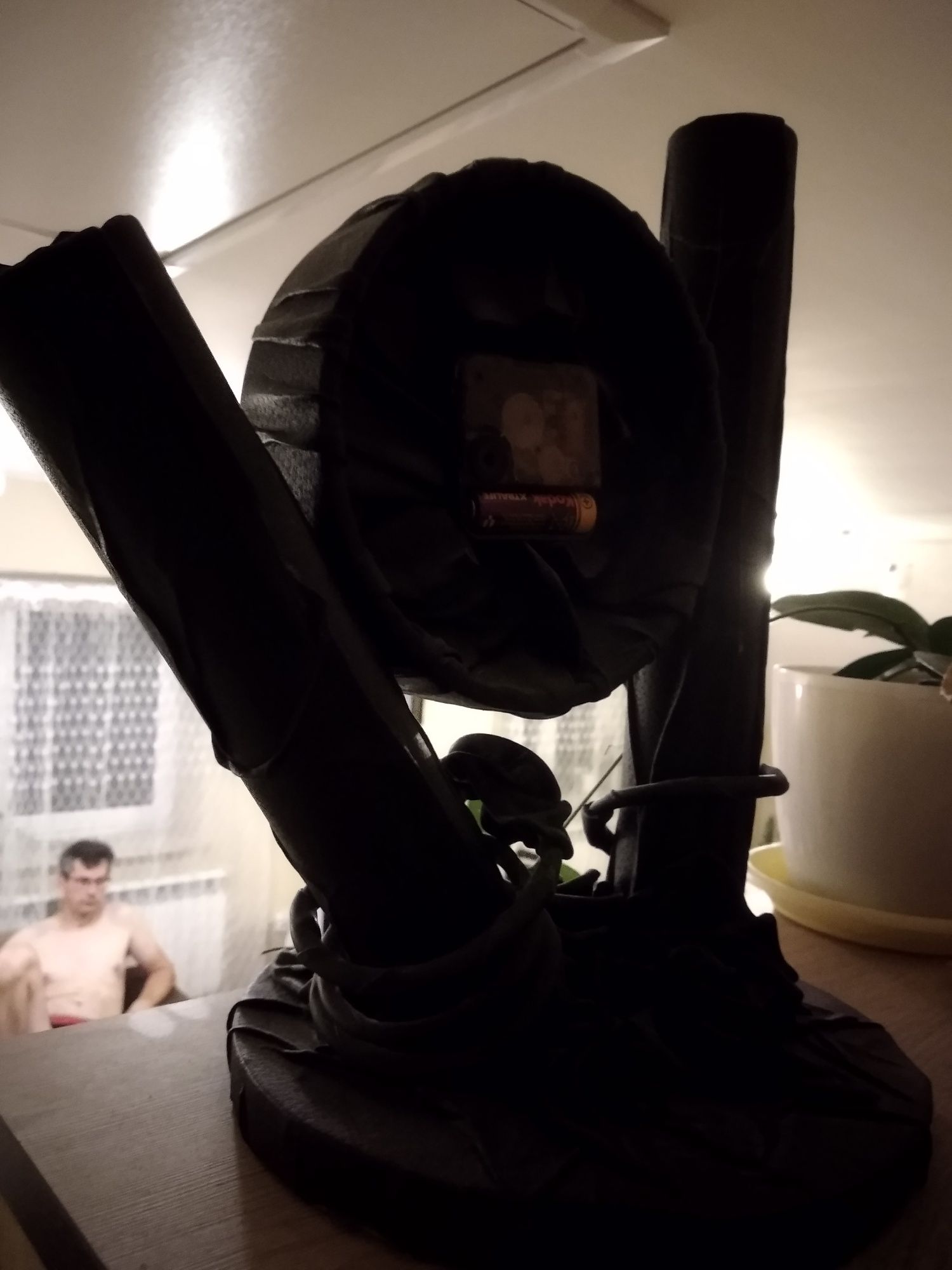 Zegar stojący naturalna skóra