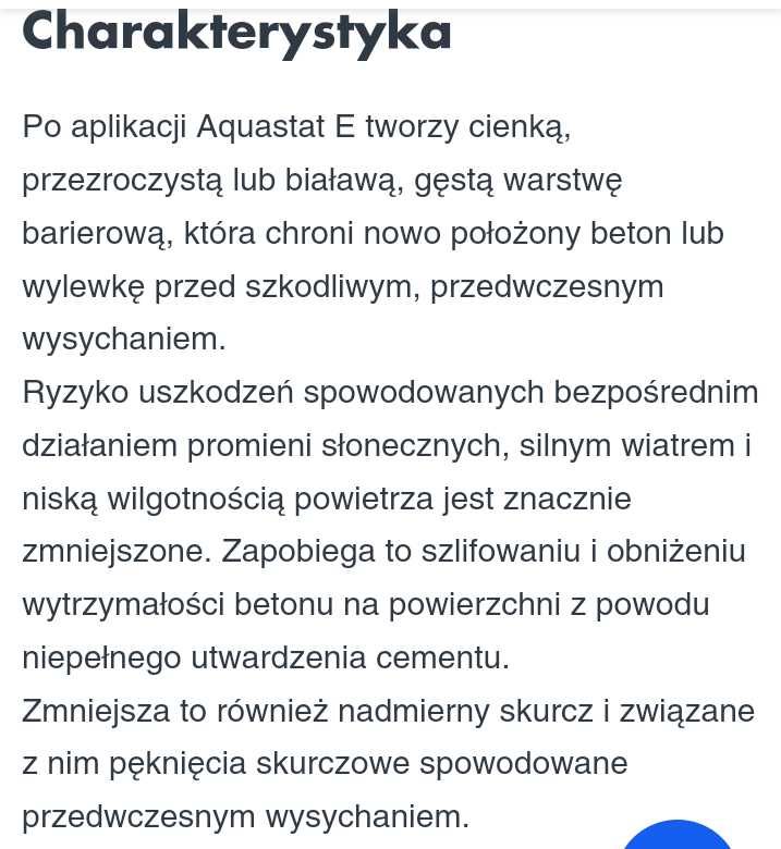 Mleczko do ochrony betonu