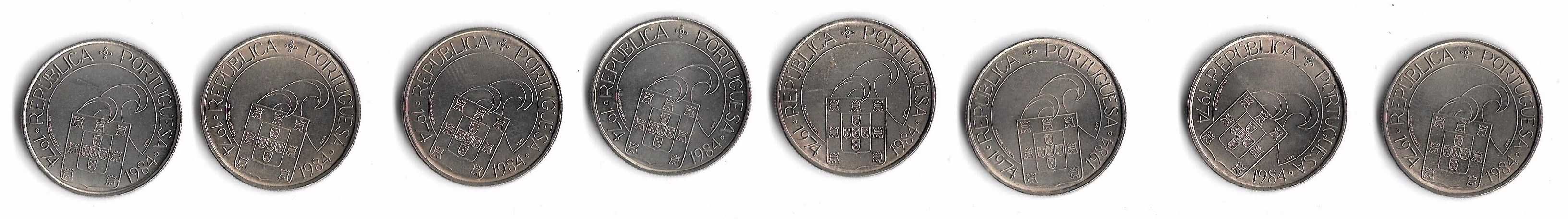 X Aniversário do 25 de Abril - 1984 - 8 Moedas Iguais