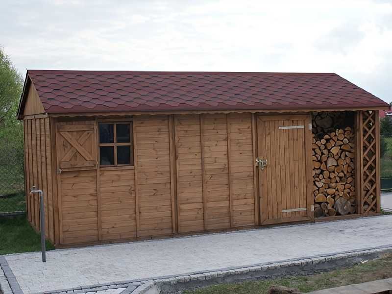 Drewutnia Kasia dach dwuspadowy 3x6 PRODUCENT