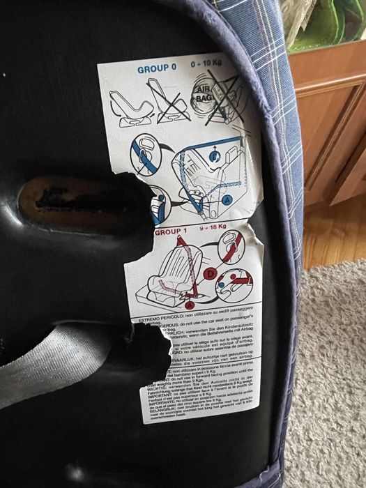 Автокрісло 9-18 кг