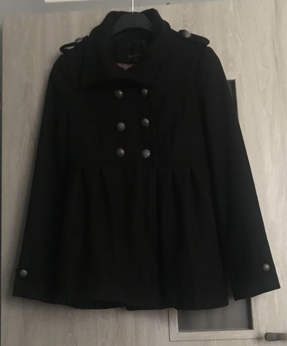 Kurtka/płaszcz/bosmanka czarny wełniany New Yorker 34