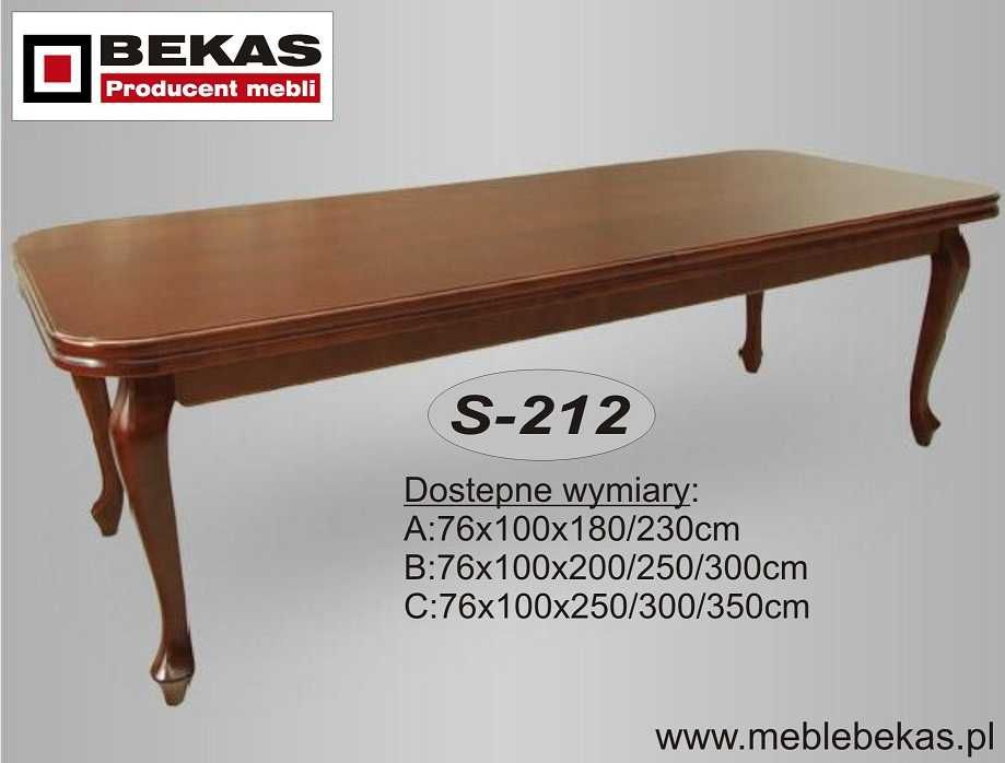 Komplet Stół 8 Krzeseł Stylowy Salon Gabinet Bekas Meble Producent