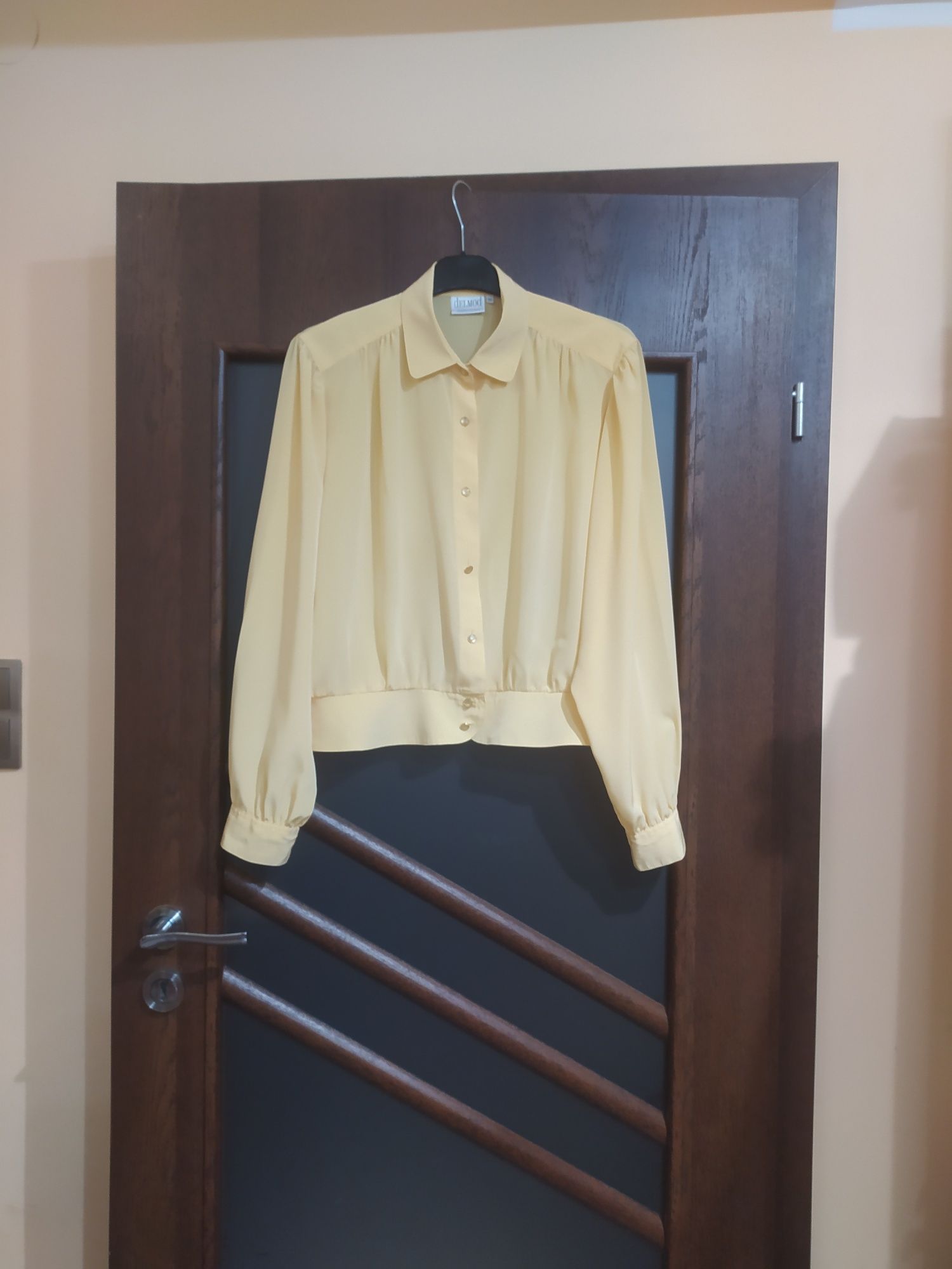 Koszula rozpinana bluzka zapinana na guziki 46 XXXL do pracy elegancka