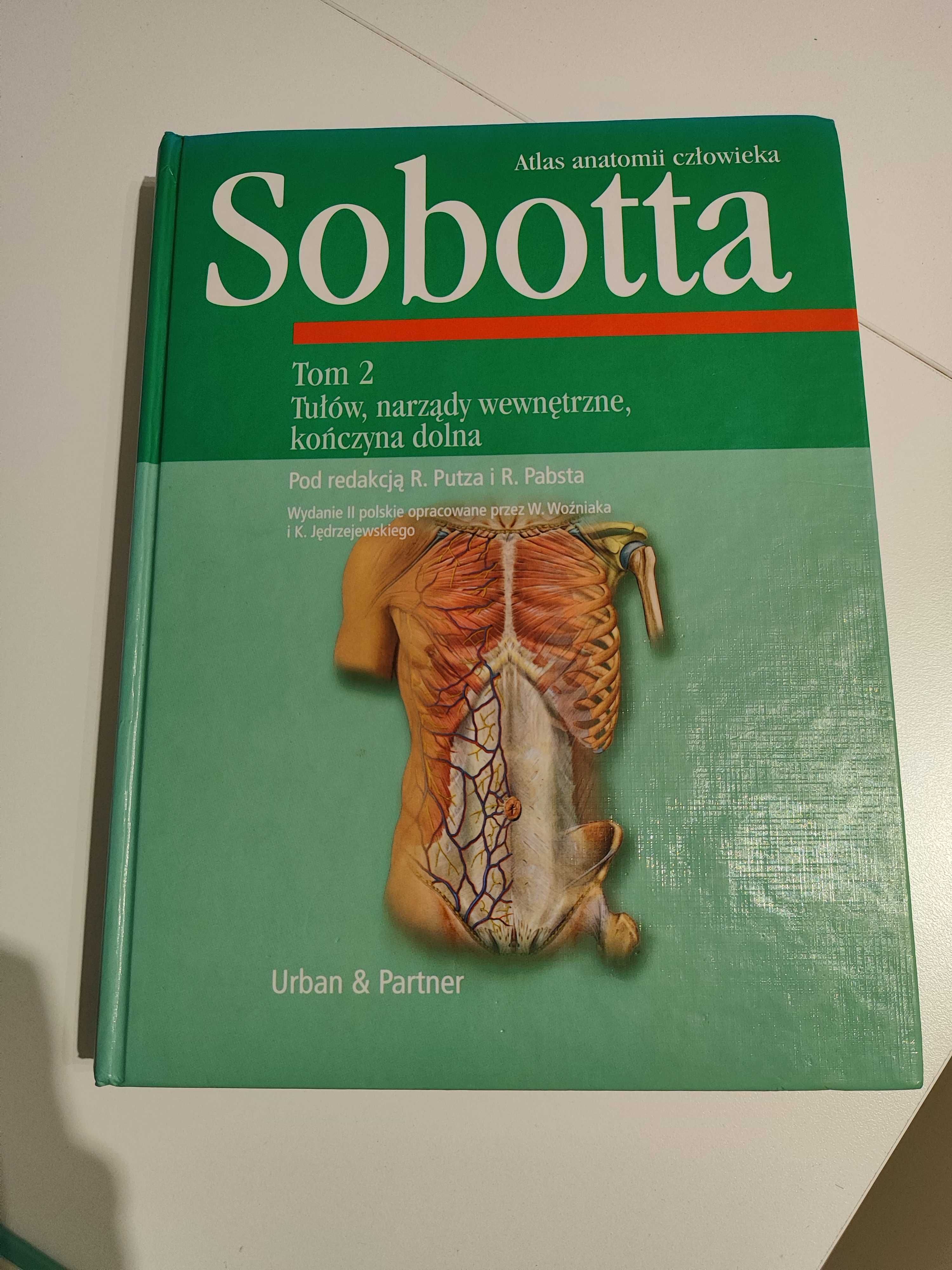 Atlas człowieka Sobotta - głowa, szyja, tułów, narządy wew. wydanie 2