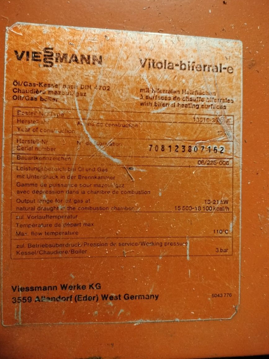 Piec olejowy Viessmann