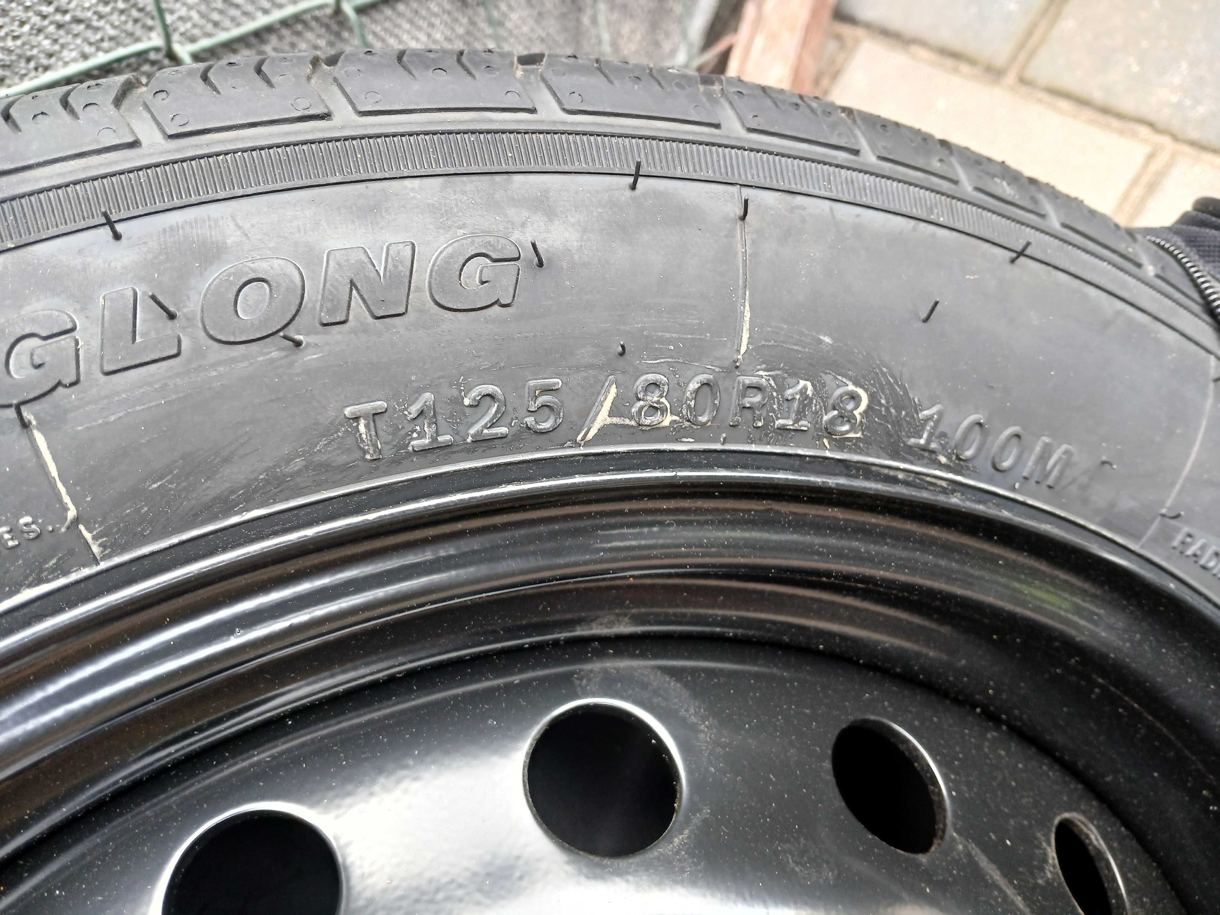 1x koło zapasowe R18 5x120 T125/80 R18 Bmw 3 E90 E91 4 F32 5 F10 F11 6