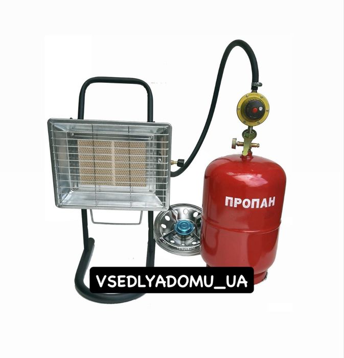 Комплект газовий. Балон 12 л, інфрачервоний обігрівач Nurgaz NG-310P.