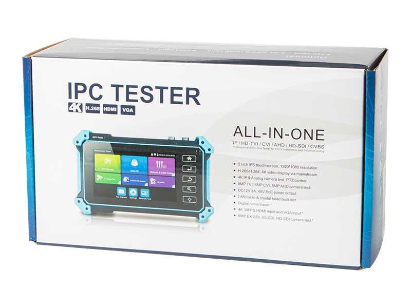 Tester CCTV do kamer IPC-5100 PLUS 8MP