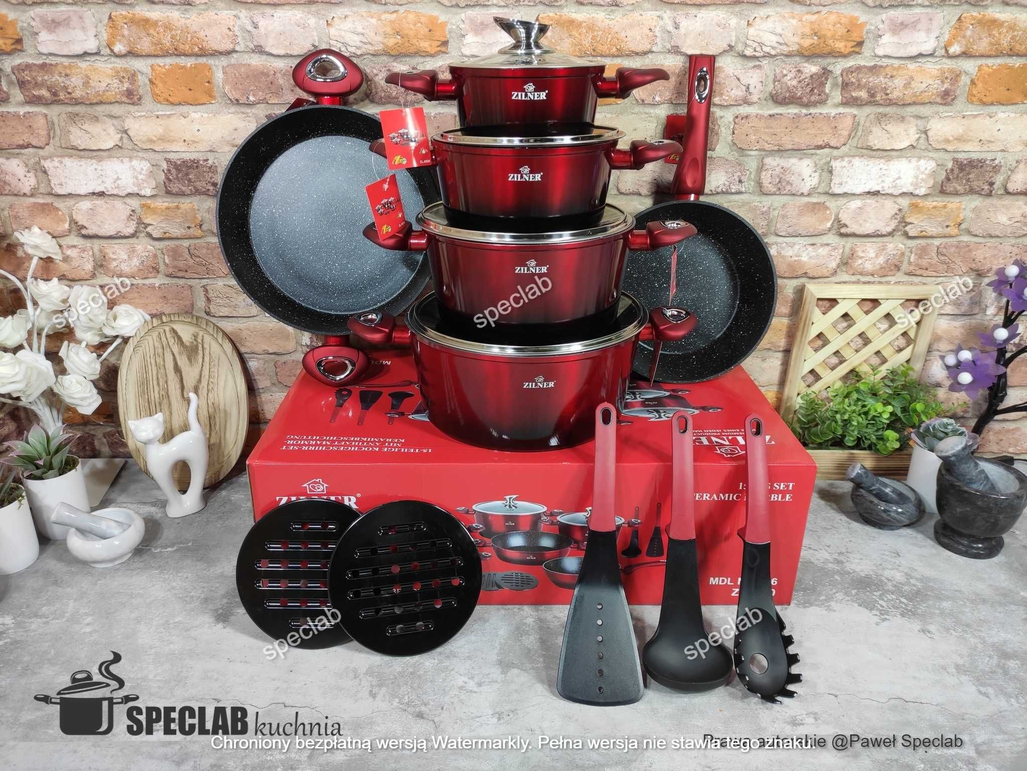 Zestaw garnków ZILNER ZL-8520 Gaz, indukcja, halogen