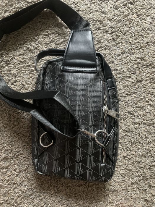 Нова сумка чорна Lacoste через плече