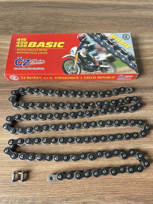 NOWY CZESKI łańcuch napędowy FAVORIT 130 / 428H MZ ETZ 150 MZ ETZ 250