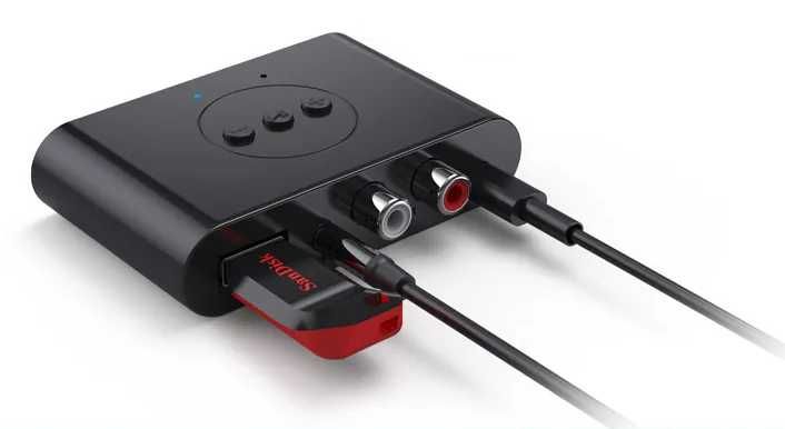 Adaptador amplificador bluetooth para jack rca USB carro casa NOVO