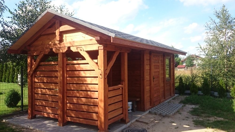Domek Narzędziowy działkowy drewutnia 3x6,5m