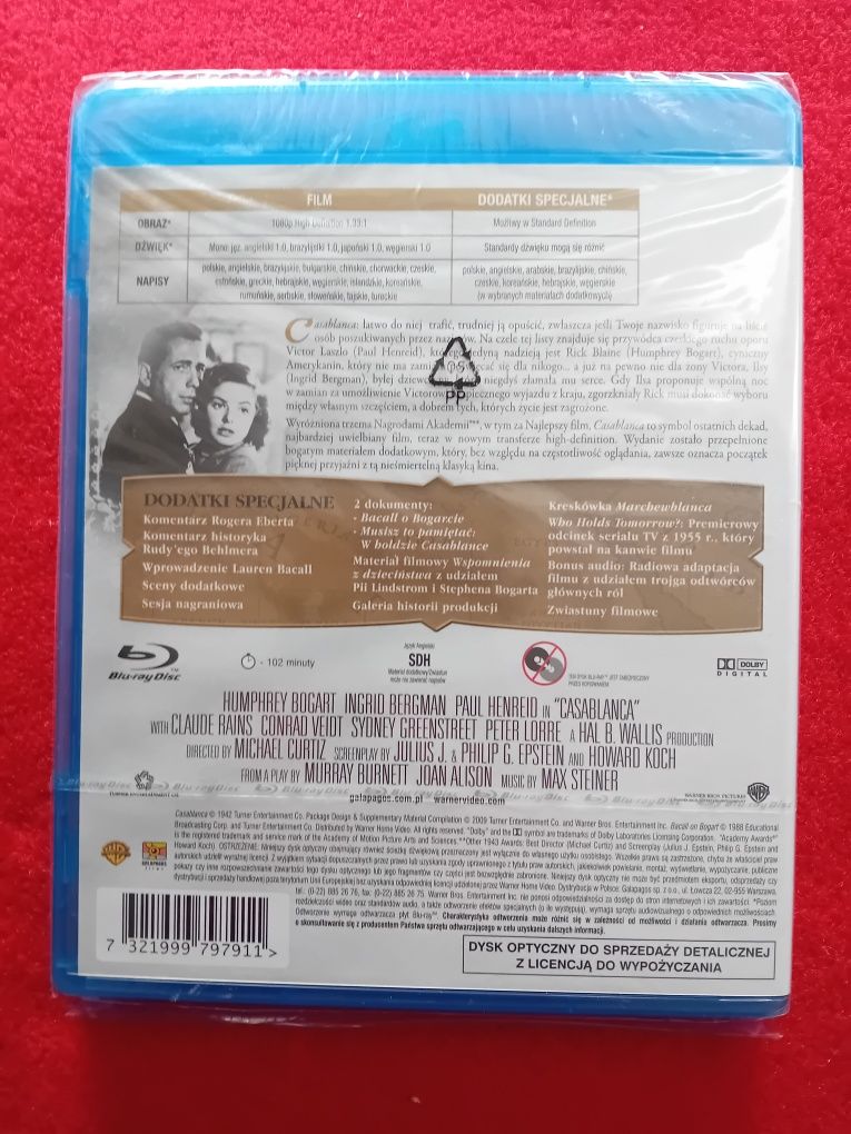 Casablanca 1942 [Blu-Ray] polskie wydanie