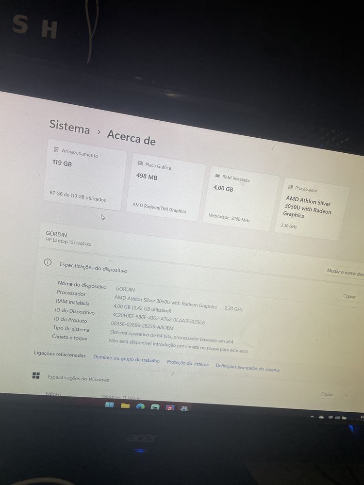 pc c/ w11 perfeito estado