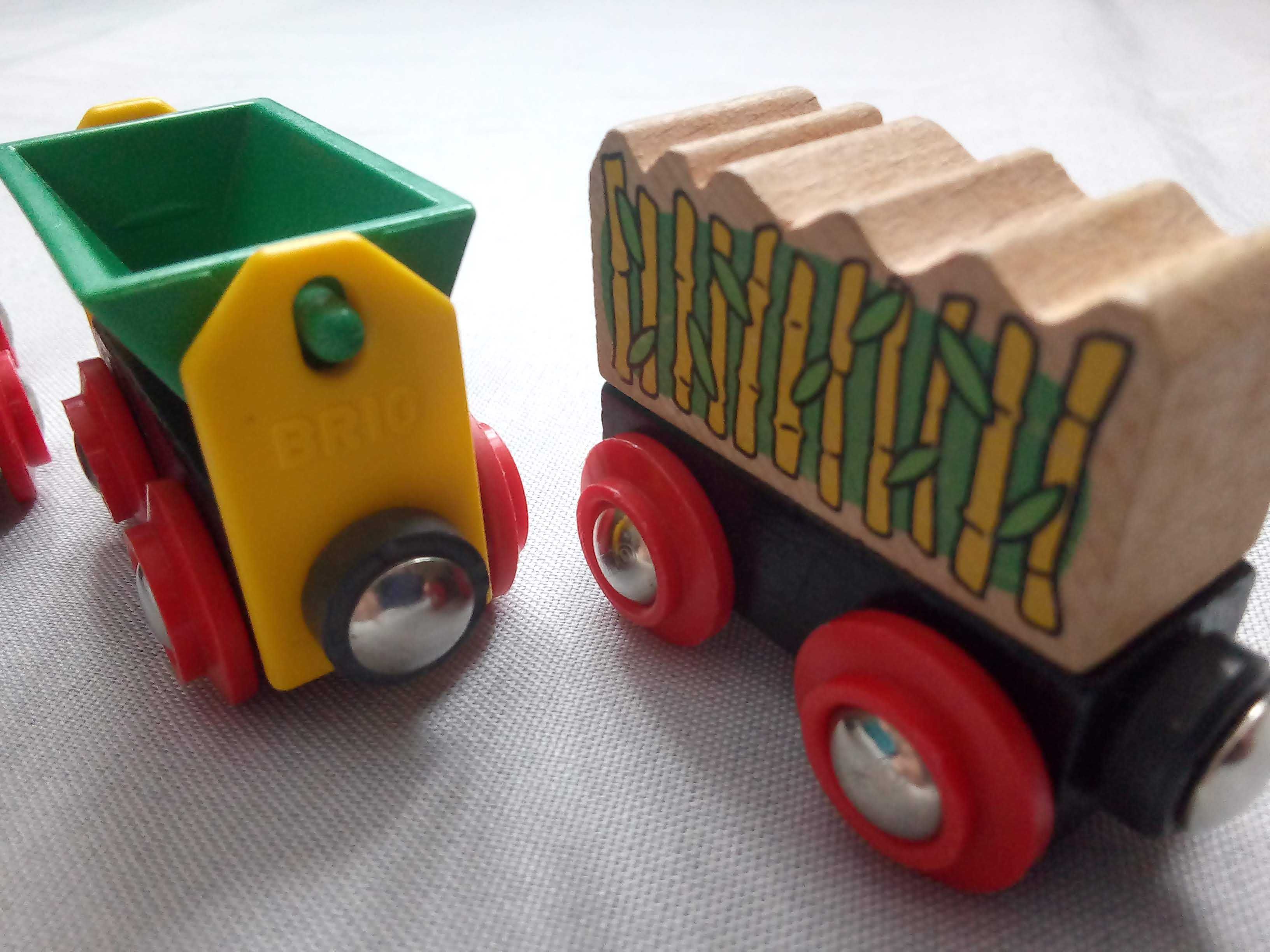 BRIO zestaw wagoników towarowych, kolejka drewniana GRATIS wysyłka
