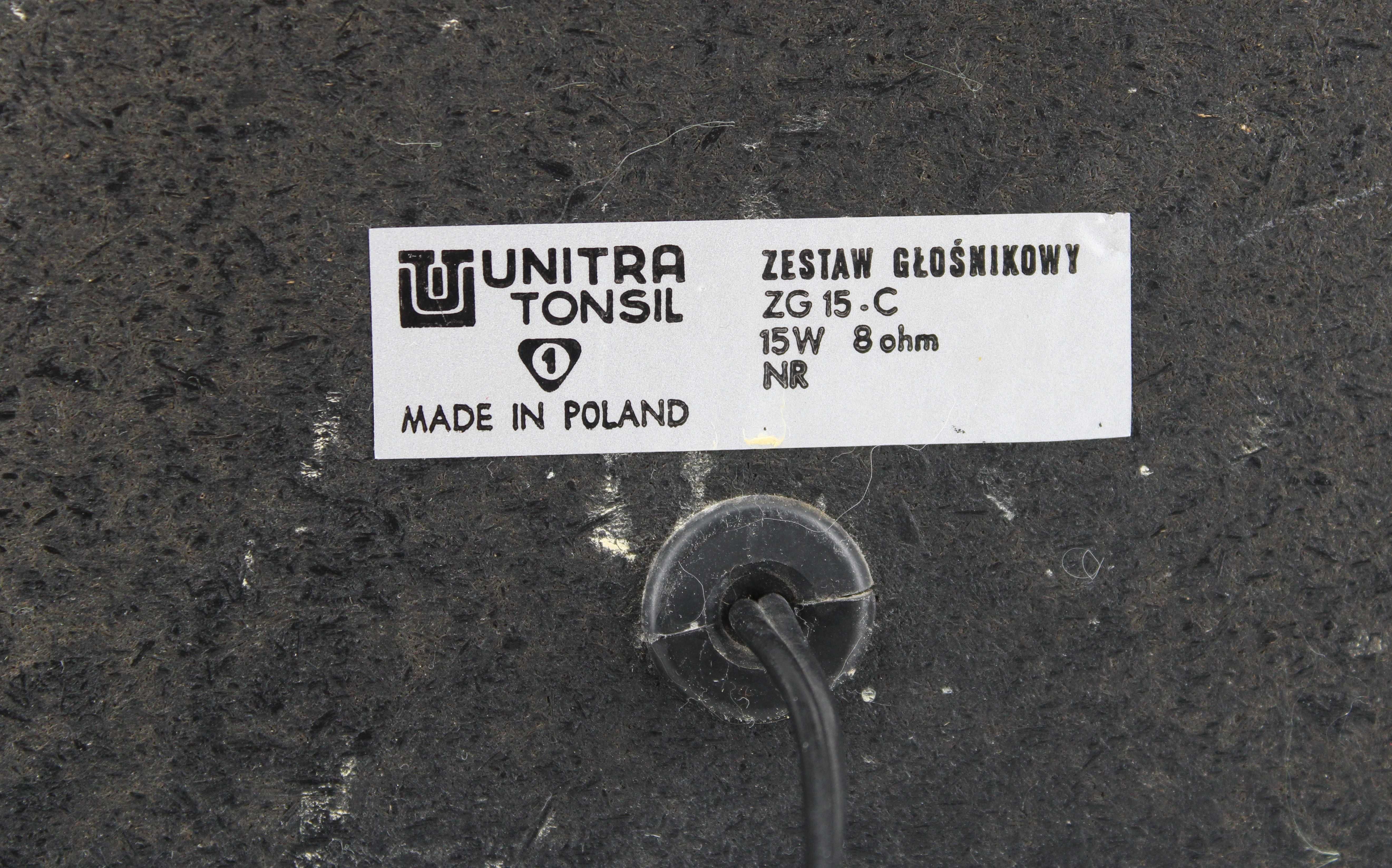 Zestaw głośnikowy Tonsil Unitra  ZG-15-C, lata 80