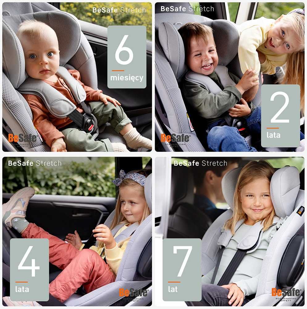 BeSafe Stretch B fotelik samochodowy na pasy 40 - 125 cm