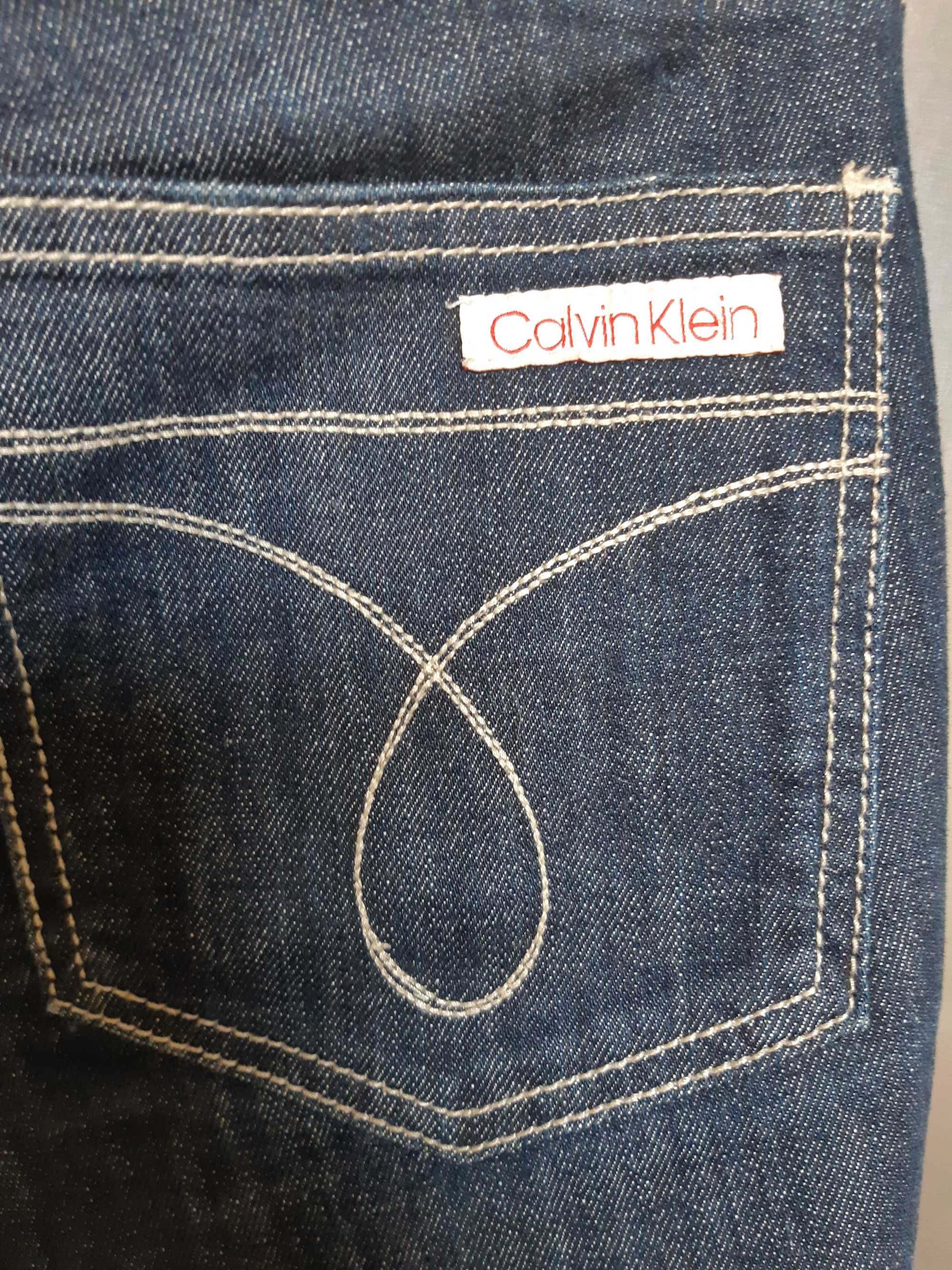 granatowe jeansy Calvin Klein 38 (M) jak NOWE!