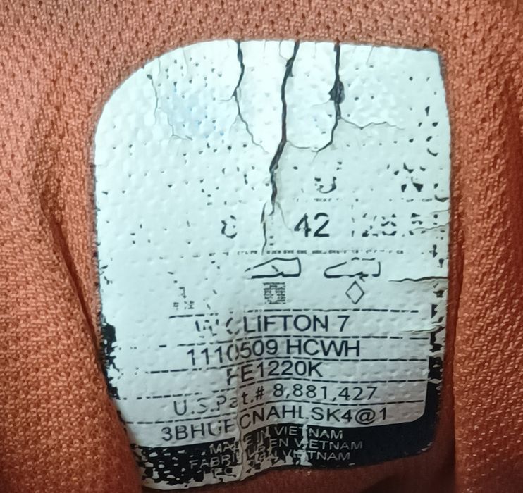 Кросівки спортивні бігові Hoka One One Clifton 7 Bondi Speedgoat 42р