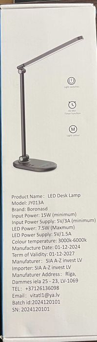 Lampka biurkowa LED  JY013A
