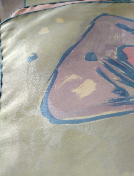 Chusta 100% Jedwab Silk Soie Seide w pastelowych kolorach