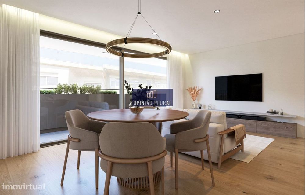 Apartamento Tipologia T2 Novo com Varanda no Centro de Espinho