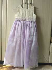Выпускное платье Bhs фиолетовое вышивка бисером