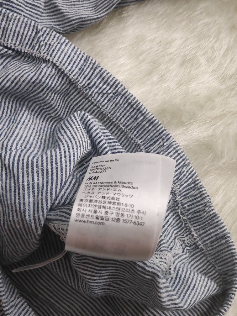 Hit! Bluzeczka długi rękaw z koronką H&M 104