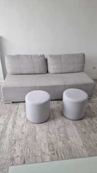 Sofa rozkladana BRW + gratis 2 x pufa
