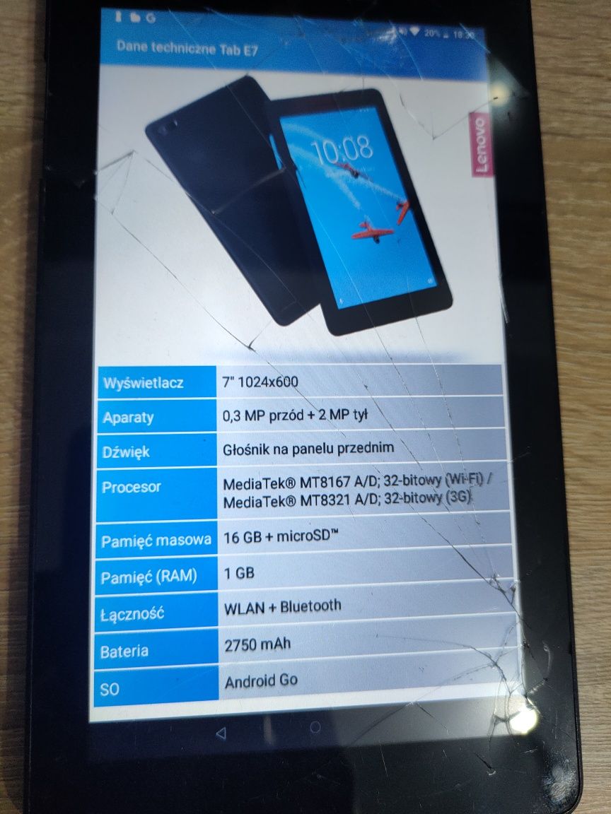 Tablet Lenovo tab e7