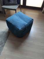 Fotel pufa  fotelik duży eko jean home ikea ecopoof niebieska tkma