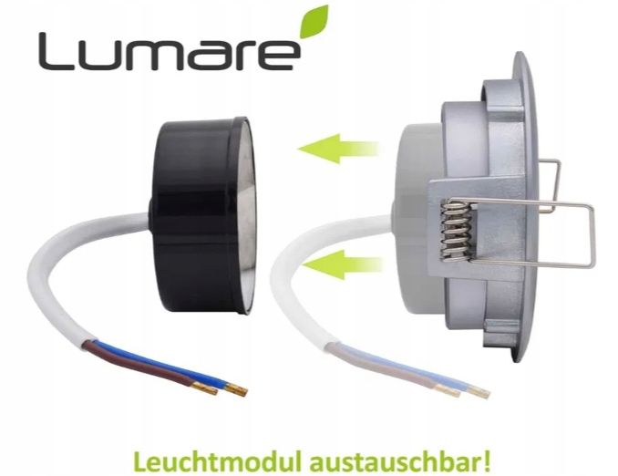 Lumare Reflektor LED do zabudowy 4 W 2700 K wodoszczelność IP44 9 SZT