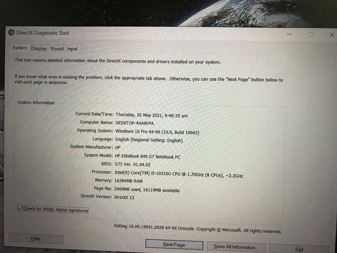 HP EliteBook 840 G7 | i5 10ª Gen | 16GB RAM | Teclado Iluminado