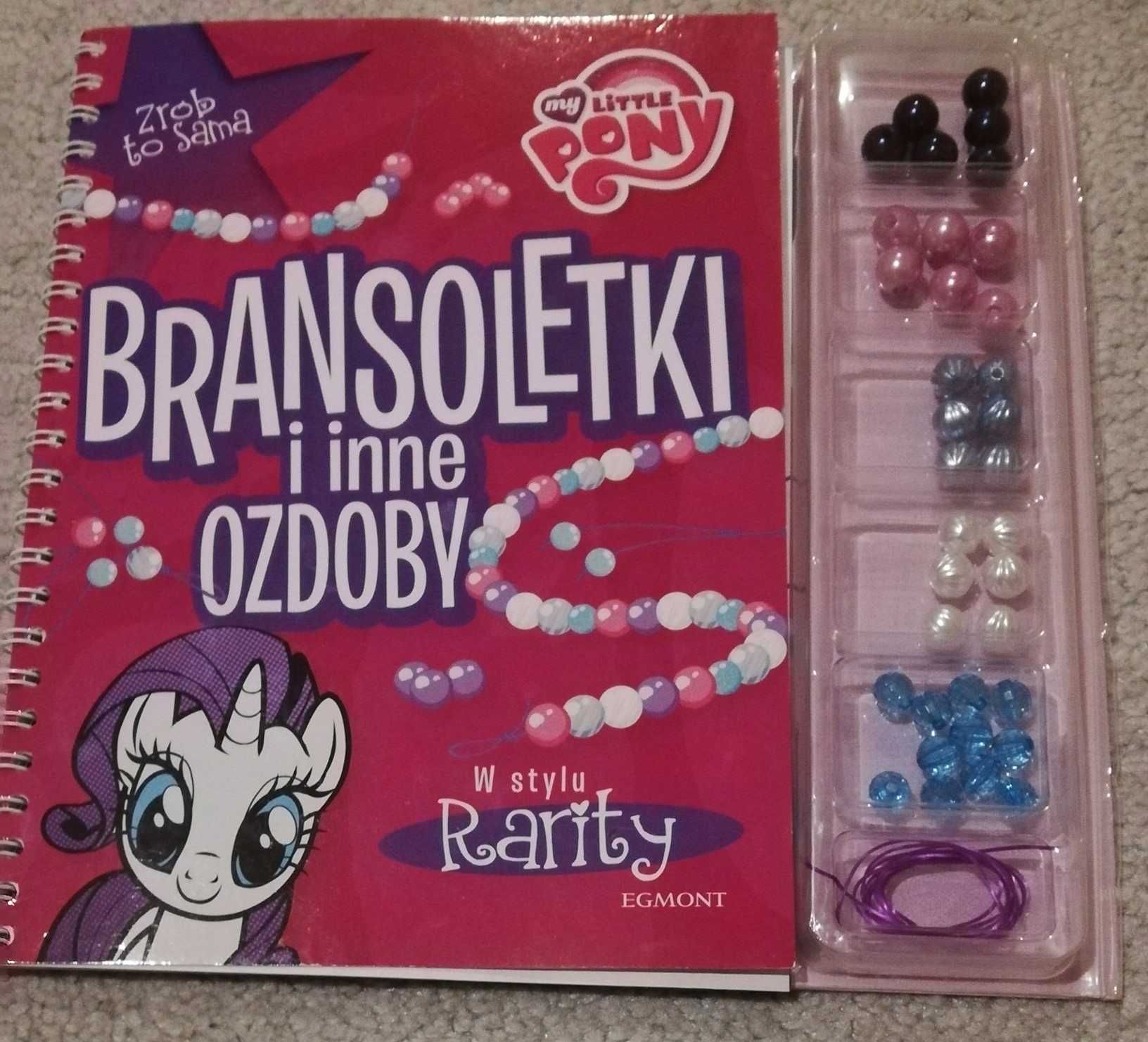 My little pony - bransoletki i inne ozdoby w stylu Rarity.