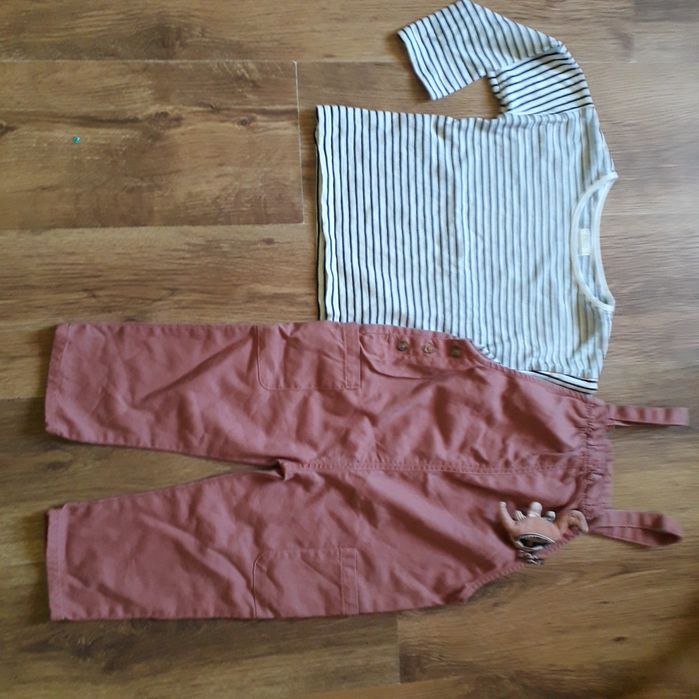 Komplet/Bluzeczka/Ogrodniczki 104 Next 3/4 lata Aktualna kolekcja