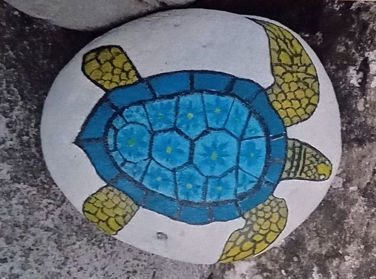 Pinturas em rochas.
