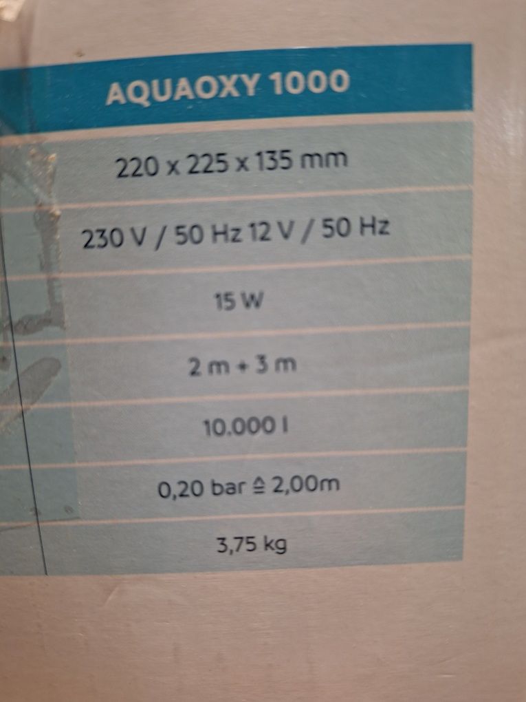 oase aquaoxy 1000 napowietrzacz do akwarium oczka