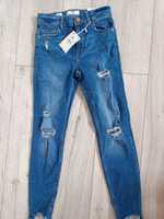 Nowe jeansy Bershka 36 z elastanem,  z metką