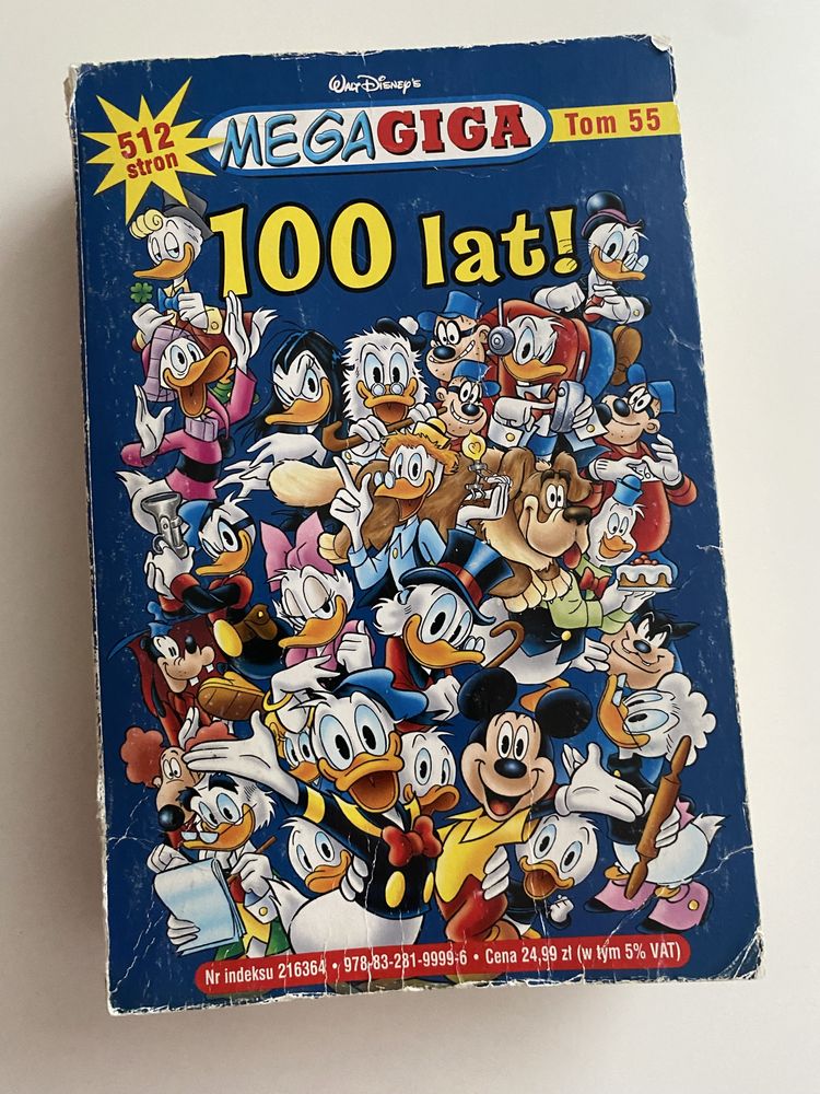 Komiks Kaczor Donald Myszka Miki MegaGiga - 55 - 100 lat.